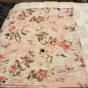 Posh Peanut Pink Floral Swaddle Blanket